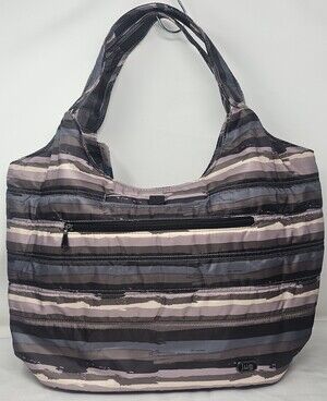 NWT LUG Gondola XL Slouch Tote Bag RFID Painted Pearl